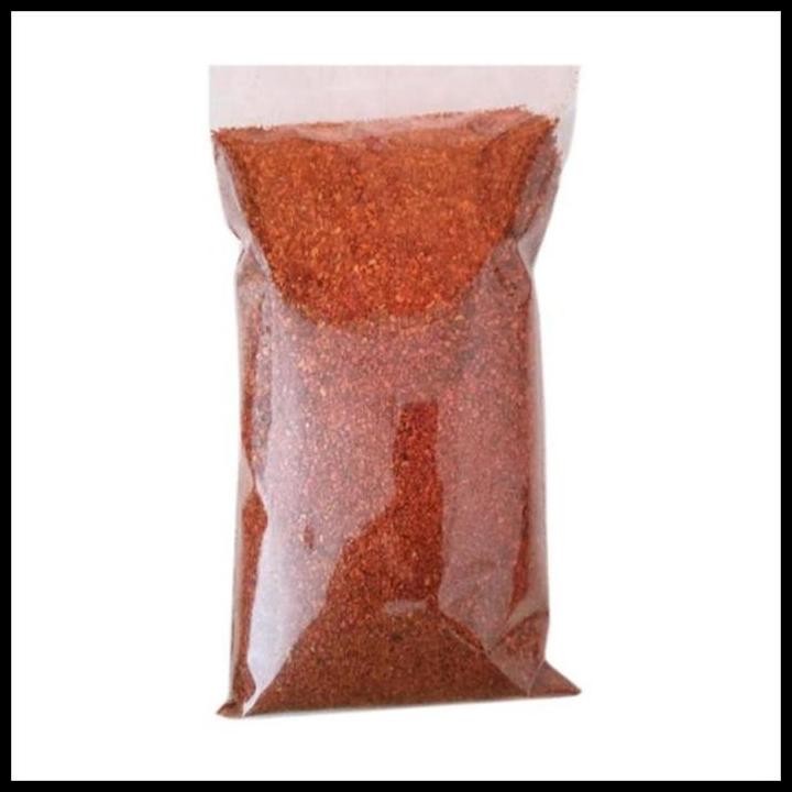 

Terlaris Chili Granule 1 Kg Cabe Bubuk Kasar Cabai Granules Chilli Pedas Chili Granule Good Quality