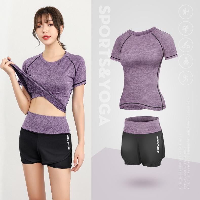 Baju Gym Wanita One Set Olahraga Senam Setelan Kekinian Import Training Highwaist Joger Celana Pende