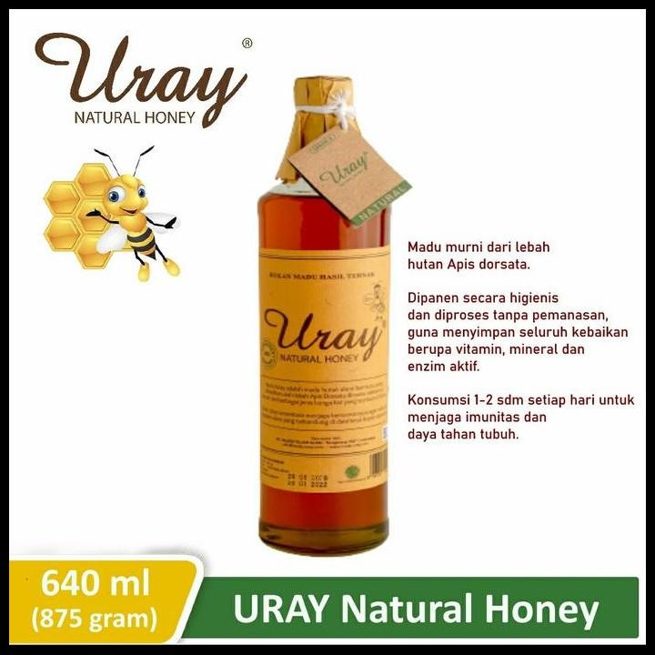 

Terlaris Madu Uray - Natural Honey (640 Ml / 875 Gram) Good Quality