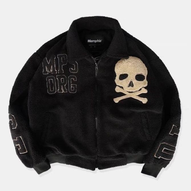 Murah Memphis Retro Jacket Sherpa Disaterpiece | Limited Edition Varsity