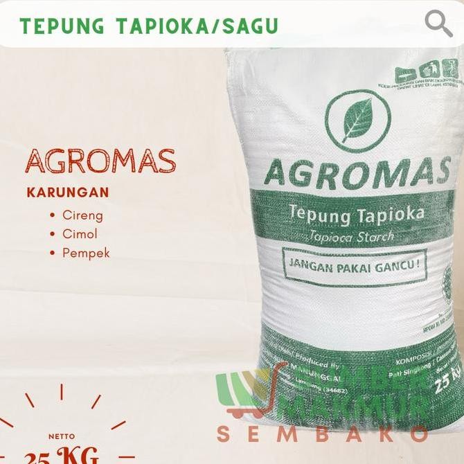

Promo Tepung Tapioka Cap Agromas Karung 25Kg