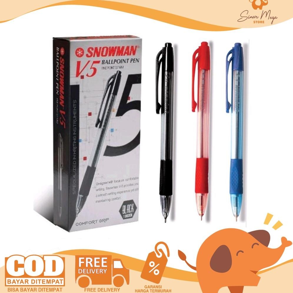 

Eh76 Aw89 Paling Murah!!! Dijual Lusinan Snowman Pulpen V5 Black & Biru 0.7Mm Pena Ballpoint Berkualitas Terlaris Original