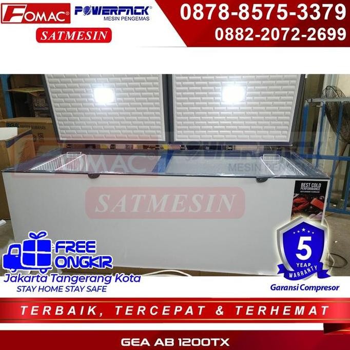 Tersedia GEA CHEST FREEZER AB1200 - AB 1200 - AB 1200TX - 1050 LITER - PROMO