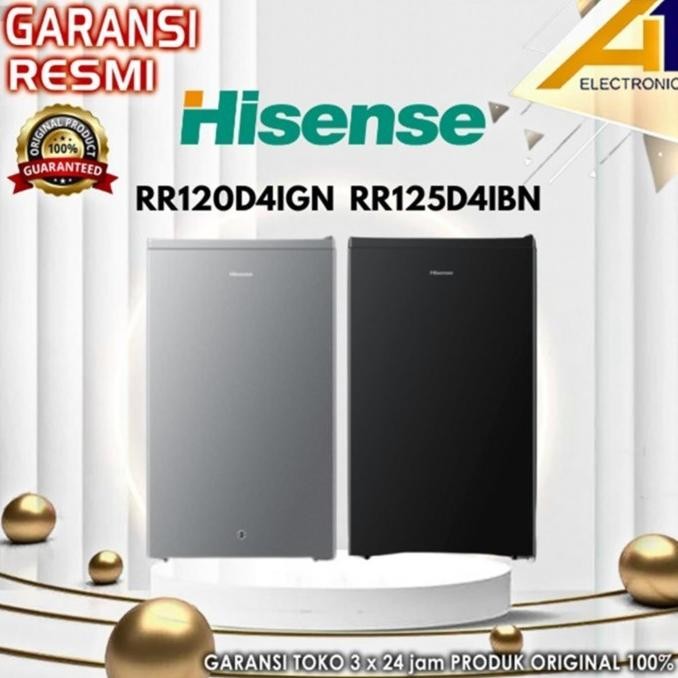 Tersedia KULKAS HISENSE RR125D4IBN / RR-120D4IGN , 1 PINTU 91 LITER