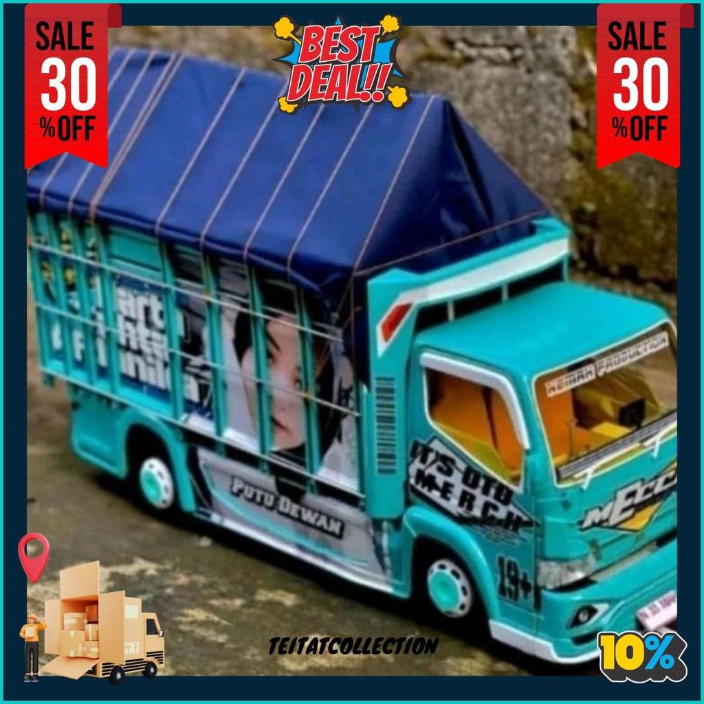 Miniatur Truck Oleng Full Variasi Full Lampu Terlaris