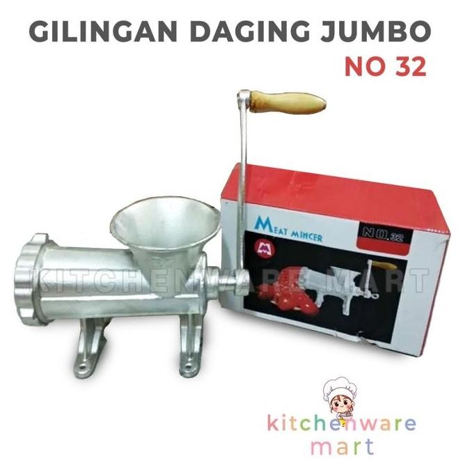 Terlaris Gilingan Daging 32 Jumbo Besar Besi Cor Tebal Kuat Gilingan Bumbu Gilingan Bakso Ready Stok