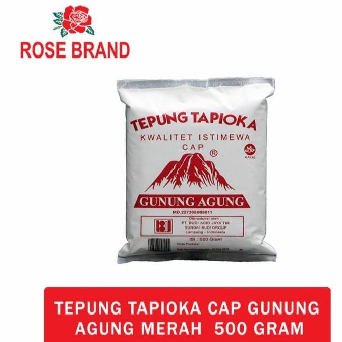 

Murah Tepung Tapioka Kanji Gunung Agung Merah 500 Gr Dus Isi 20 Rose Brand