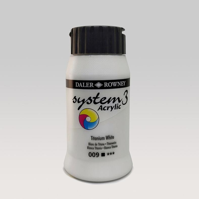 

LINDU Daler Rowney System3 Or 500ml White Series