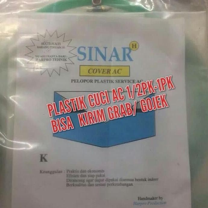 PLASTIK CUCI AC 1/2PK-1PK - PLASTIK SERVICE AC