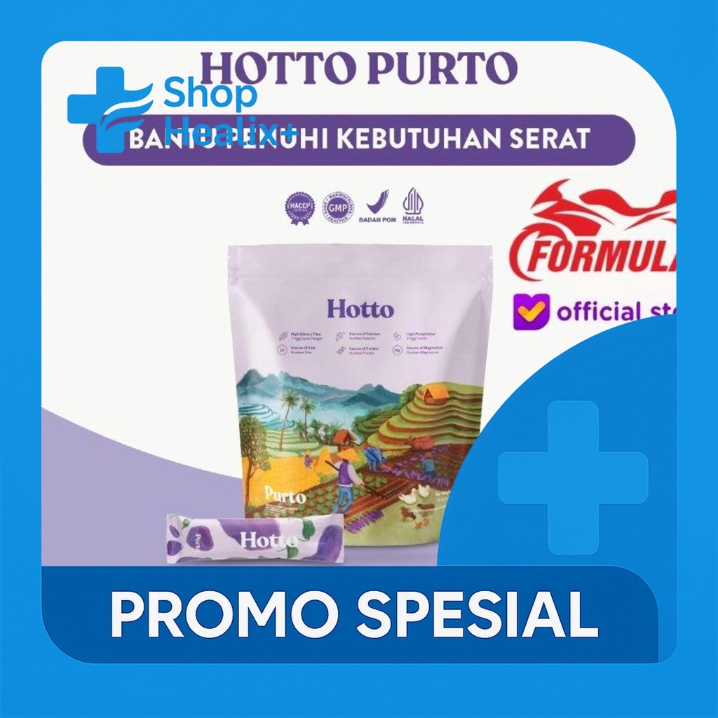 

HOTTO PURTO MULTI GRAIN (ECER/GROSIR) - MAKANAN SERAT - SEREAL DIET NUTRISI TINGGI