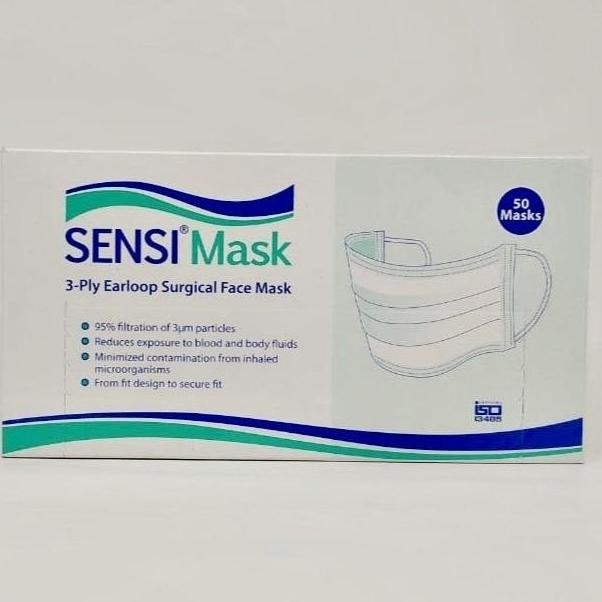 Miliki Sensi Mask Earloop / Masker Sensi / Masker Bedah / 3Ply