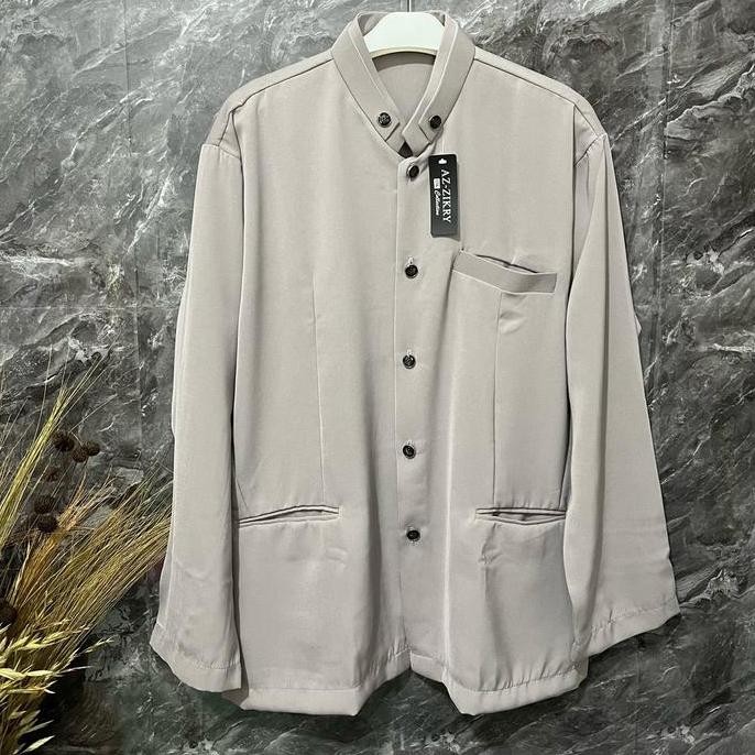 jasko jas koko Terbaru dan Ter elegan jasko Muslim Baju Pria Dewasa Panjang Motif Bordir Kain Nyaman