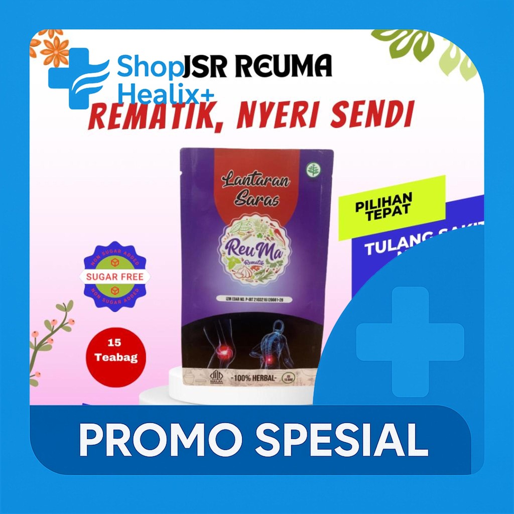 

JSR REUMA | HERBAL REUMATIK LANTARAN SARAS| TEH REMATIK| TEH NYERI SENDI