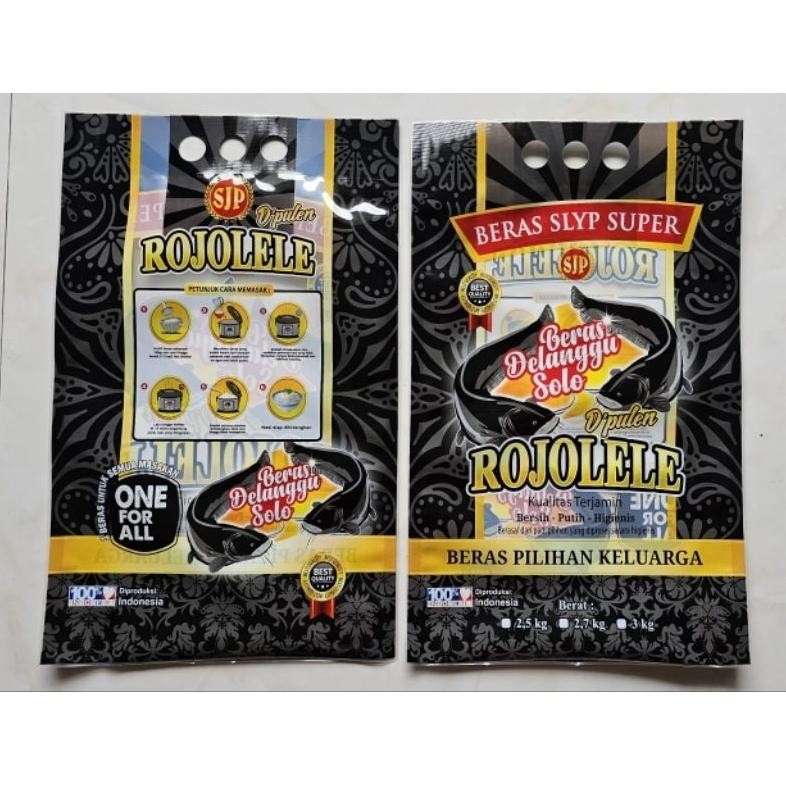 

50 PCS Kemasan Plastik Beras Rojolele/Rinjani/Daun Suji/ BMW 2,5kg - 3kg