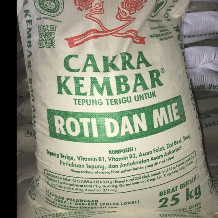 

Terlaris Tepung Terigu Cakra Kembar 25 Kg