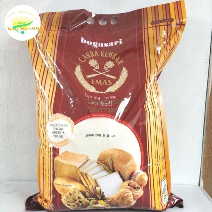 

Terlaris Tepung Cakra Kembar Emas 5Kg (Khusus Sameday/Instan)