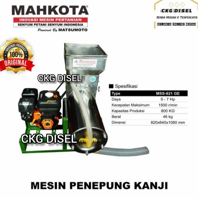 

Terlaris Mesin Penepung Tapioka Mahkota Mss 821 Ge Tanpa Engine ,Berkualitas