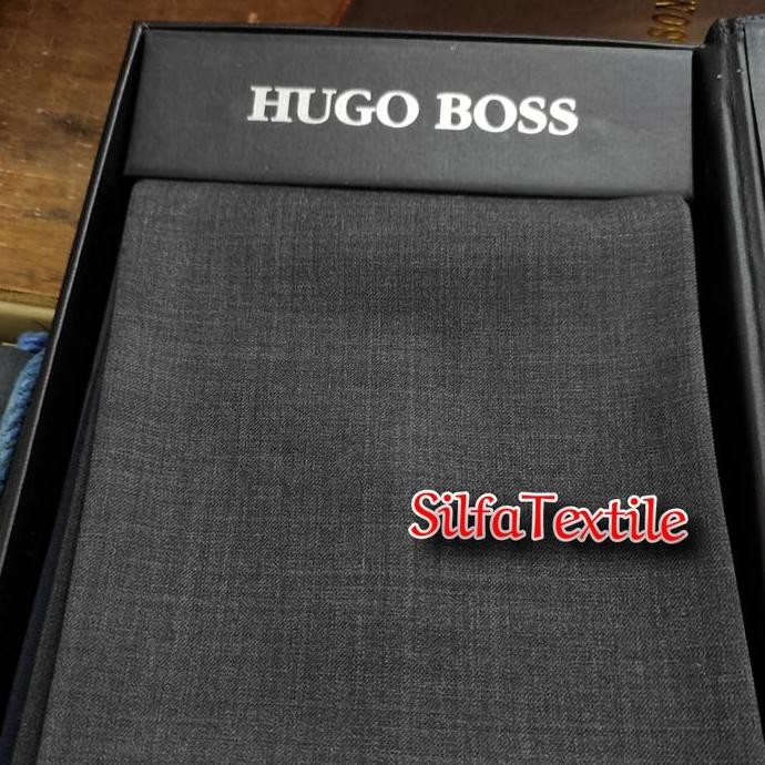 BEBAS ONGKIR - Kain Bahan Celana Superfine Wool 180's Cashmere HUGO BOSS In Italy (130x150)