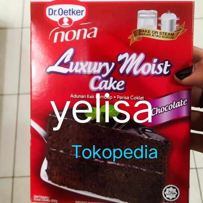 

Terlaris Dr Oetker Nona Luxury Moist Cake Chocolate Tepung Siap Pakai 520Gr