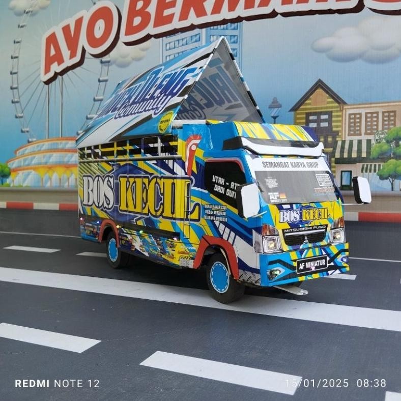 Terlaris Miniatur Truk Oleng Telolet Basuri / Miniatur Truk Oleng Besar Ma-4