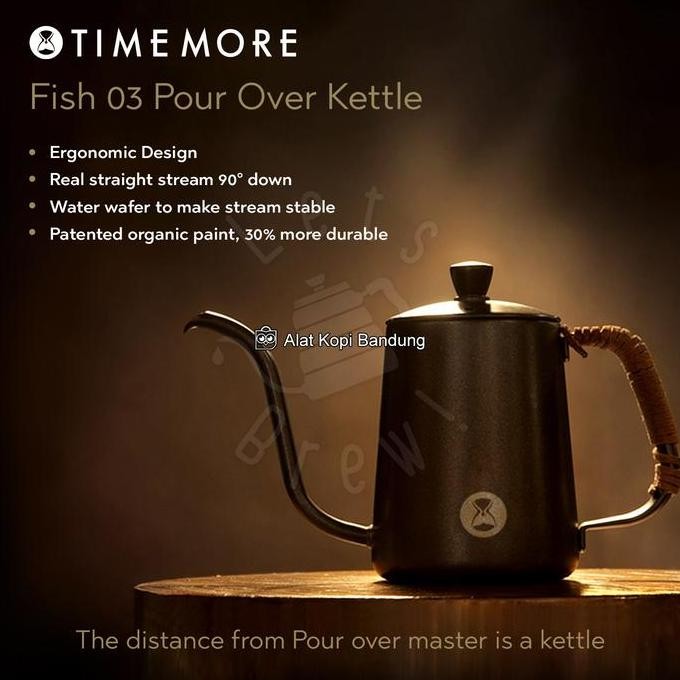 Timemore Kettle Fish 03 600ml / Timemore Gooseneck Kettle 600ml Black