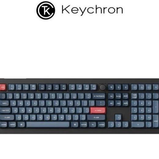 Keychron V6 Max Qmk/Via ( Hot-Swappable ) Wireless Fully Assembled Knob - Carbon Black