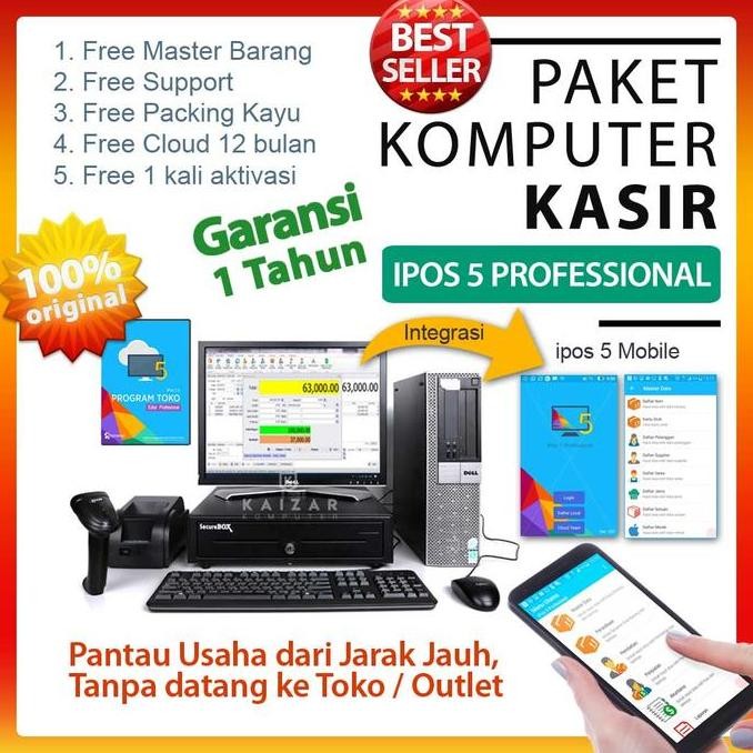 Promo Paket Komputer Kasir Komplit Printer 80Mm Ipos 5 Profesional Termurah