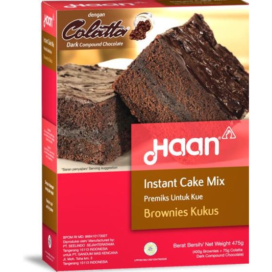 

Terlaris Haan Brownies Kukus 475Gr