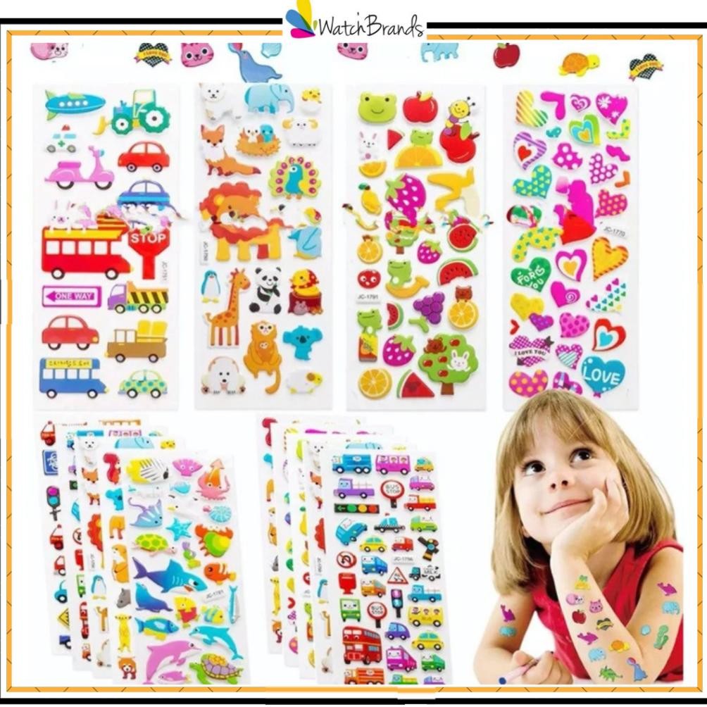 

''Terlaris" Wbs Stiker 3D Anak Sticker Timbul Mainan Tempel Karakter Embossed Sticker 30 Cm Ss009 Murah
