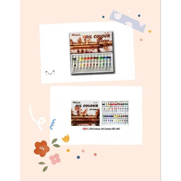 

KA SET 12 24 WARNA CAT MINYAK BAZIC OIL COLOR