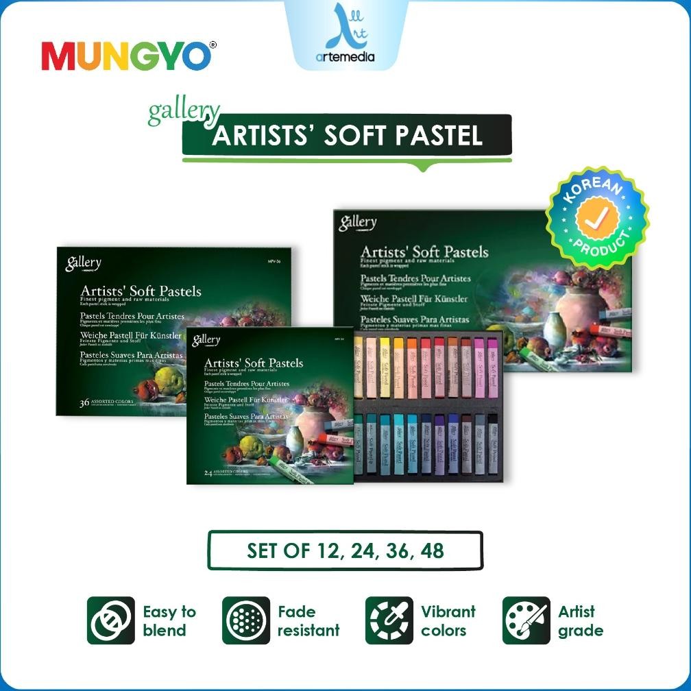 

LINDU Mungyo Gallery Artists Soft Pastel Set Crayon Krayon Lembut