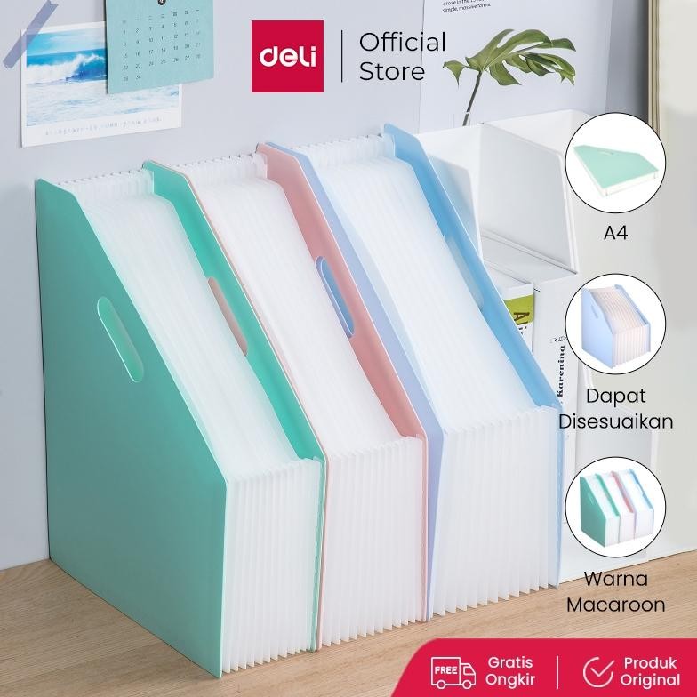 

LINDU Deli Standing File A4 100% bahan impor EB41102