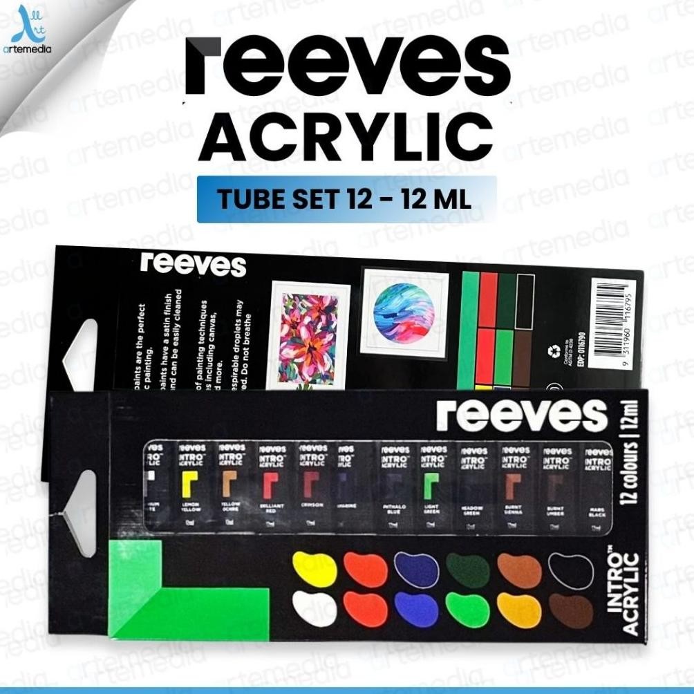 

LINDU Reeves Intro Acrylic Paint Color Tube Set Cat Akrilik