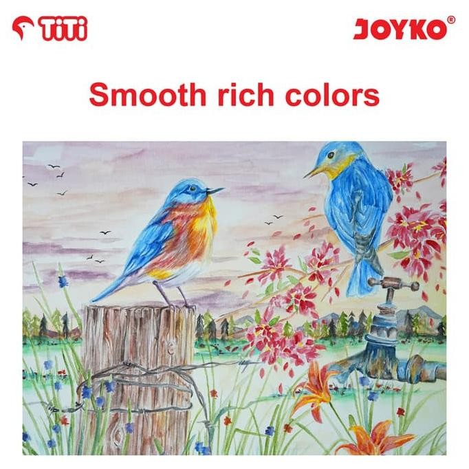 

KA Water Color Cat Air Joyko TiTi WAC-6ML-12 Warna