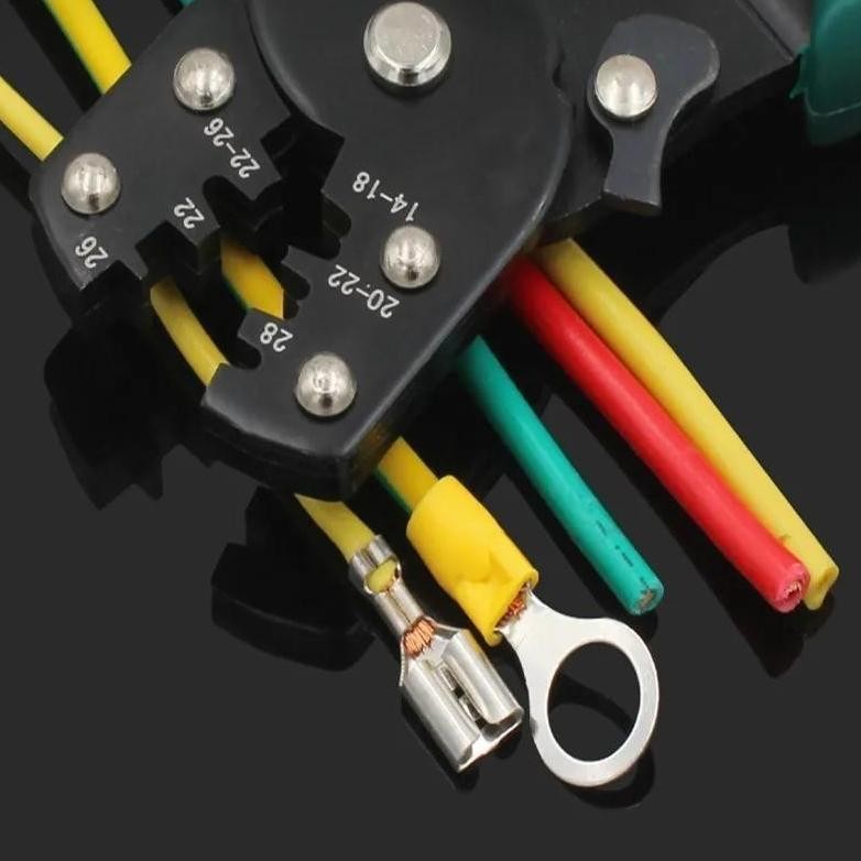 SET LENGKAP TERMINAL SKUN Isi 320Pcs + Tang Potong & Kupas Kabel 4in1 Tang Crimping Krimping Skun Wi