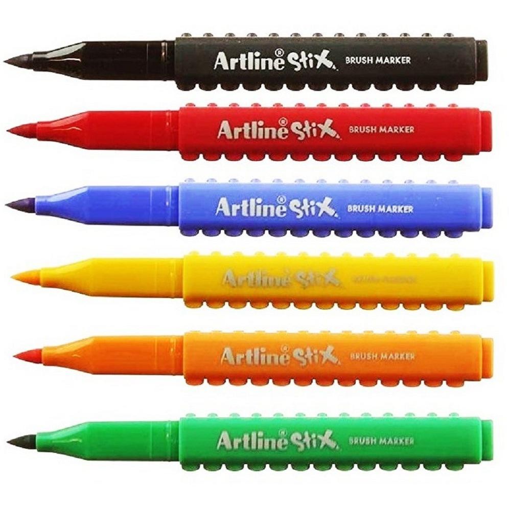 

Ad-77 Ku09 Ed-7 Artline Stix Brush Spidol Etx-01 / Brush Pen Warna Murah Berkualitas Original Premium