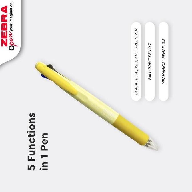 

Ze Clip On - Multifunction Pen Gradation Series 0.7MM (4 pen + 1 mechanical pencil) Green Rubber Stationery