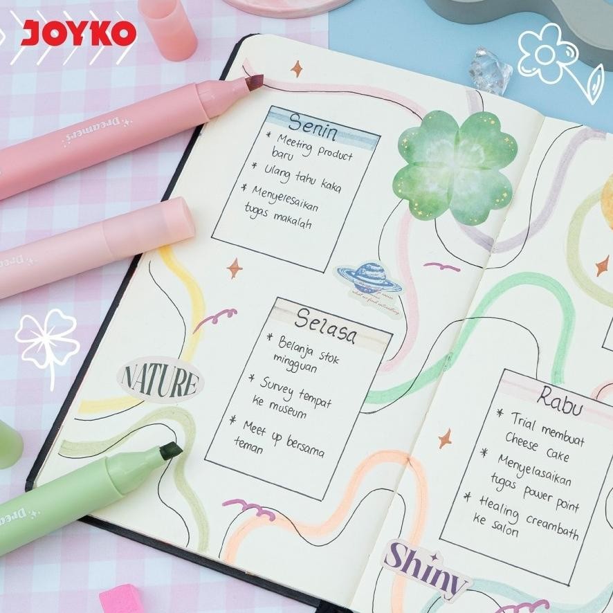 

Xct-2328 Mma-1318 Tw39 Joyko Highlighter Hl-102 Set Isi 4 - Spidol Pewarna Penanda Pastel Soft Color Lucu Murah Termurah Hemat Xct-2328