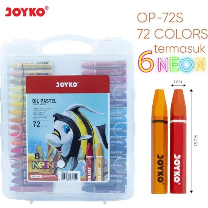 

LINDU JOYKO CRAYON OIL PASTEL OP-72S 72 COLOURS