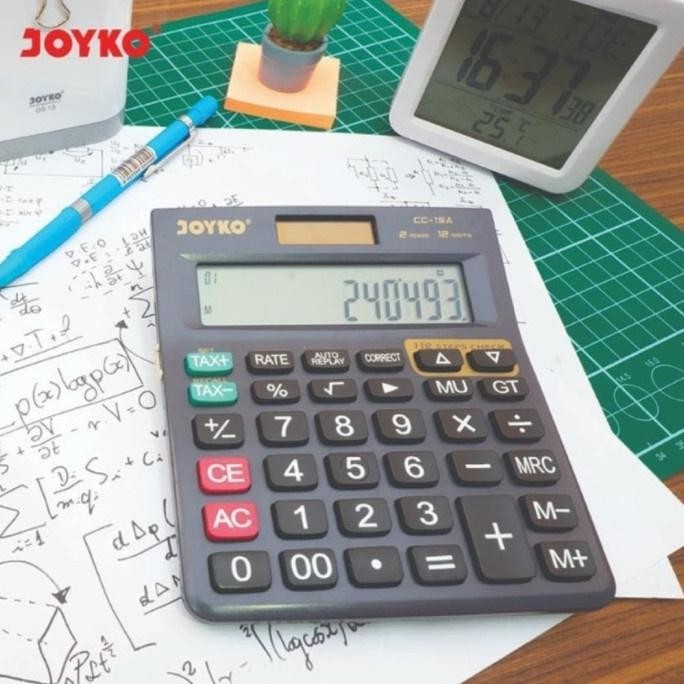 

Super Seller Tu-67 Mma-1318 Joyko Cc 15A 12Digit Check & Correct Calculator - Kalkulator Meja Cek Cc15A Hemat Murah