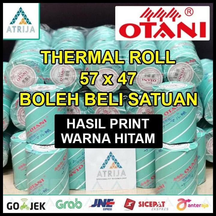 

Terlaris 1 Box (100 Pcs) Otani 57X47 Kertas Thermal Roll Struk Kasir 57 X 47 Good Quality