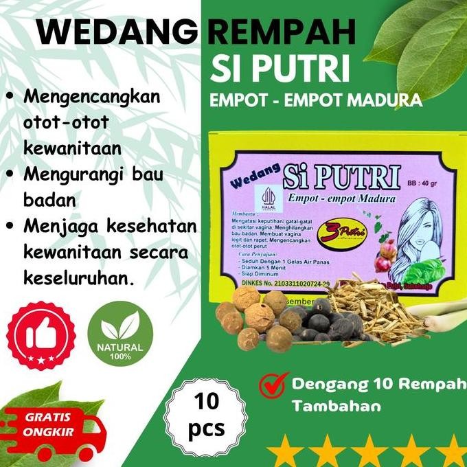 

Produk Unggulan] Wedang Si Putri Empot Madura - Wedang Rempah Wanita Empot empot madura - Manjakani - Bisa Request Dengan Gula Atau Tidak - Isi 10 pcs