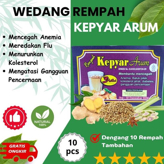 

>>>>>] Kepyar Arum Rempah Wedang isi 10 pcs - Wedang Rempah Kepyar Arum - Rempah Kolesterol - Bisa Request Dengan Gula Atau Tidak