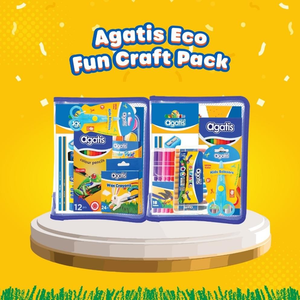 

LINDU AGATIS Stationery - Paket Alat Tulis Sekolah Mewarnai Anak TK/PAUD Coloring Competition Fun Craft Eco - Play Pack