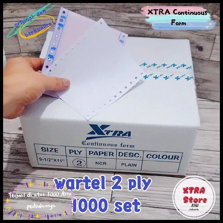 

Terlaris Kertas Continuous Form Dph Wartel 2Ply Paper Stationery Good Quality