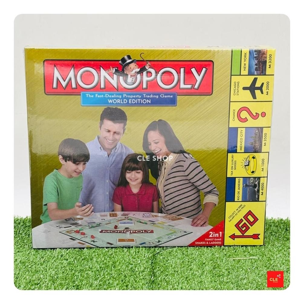 READY STOK Cleshop Game Monopoli 2in1 Ukuran Jumbo Premium Siap kirim