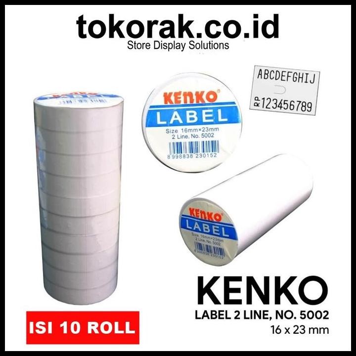 

Terlaris Isi Label Tembakan Harga 2 Line Refil Price Label Mx-6600A Kenko Good Quality