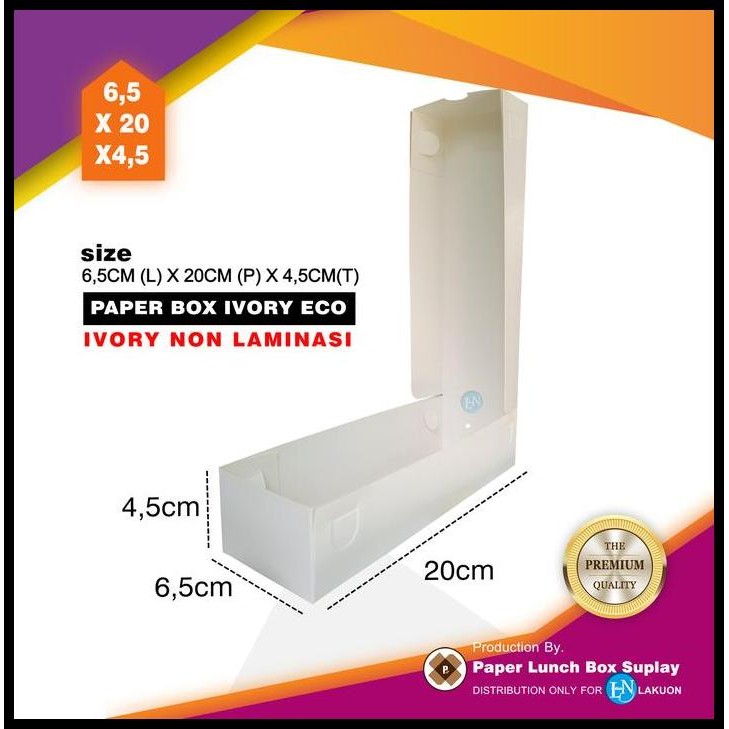 

Terlaris Isi 100Pcs Box Coklat Kraft Dan Putih Ivory Dan Putih Duplex Polos Ukuran L 6,5 X P 20 X T 4,5 Serba Guna Isi 100 Pcs Good Quality