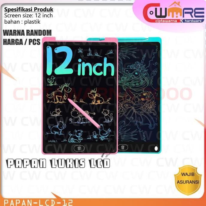 *:*:*:*:*] Papan Gambar Digital Monochrome LCD Drawing Graphics Tablet 12 Inch