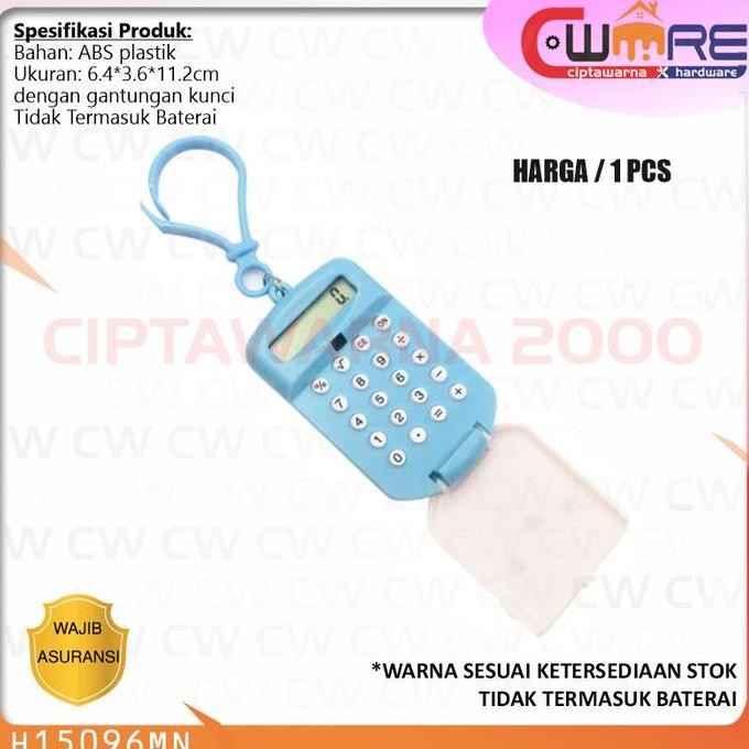 

}}}}}}] Kalkulator Calculator Mini Saku 8 Digit Display Gantungan Kunci - NATS